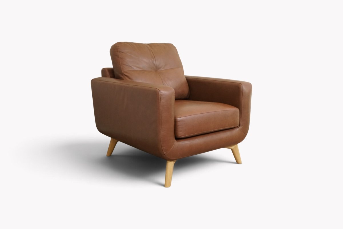 Barbican Leather Armchair, Premium Cocoa