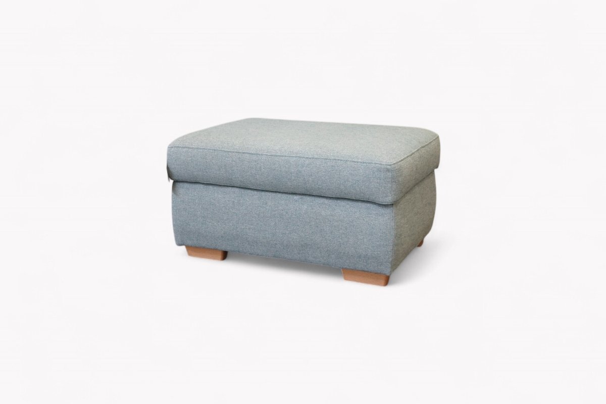 Camden Storage Footstool, Aquaclean Matilda Teal – Heatons