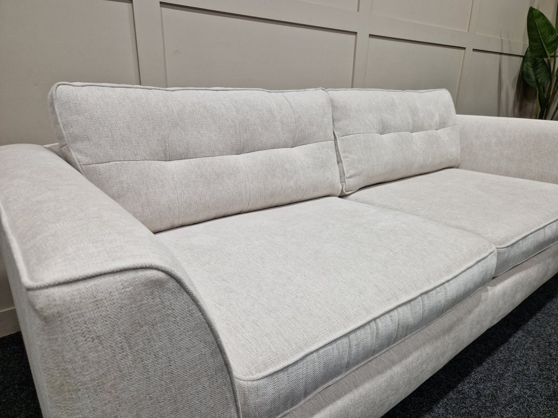 Conza Large 4 Seater Fabric Sofa, Watson Mist