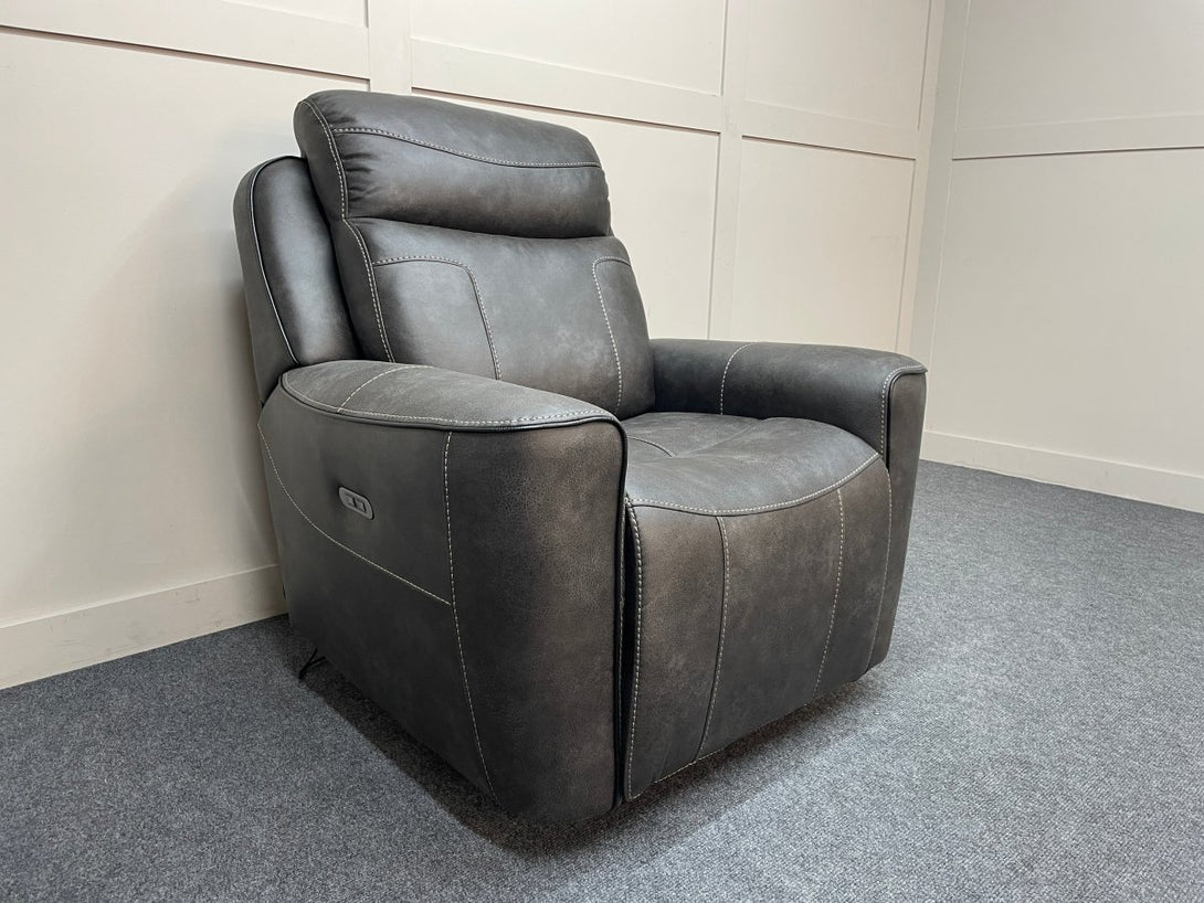Eiger Power Reclining Armchair, Resilience Graphite
