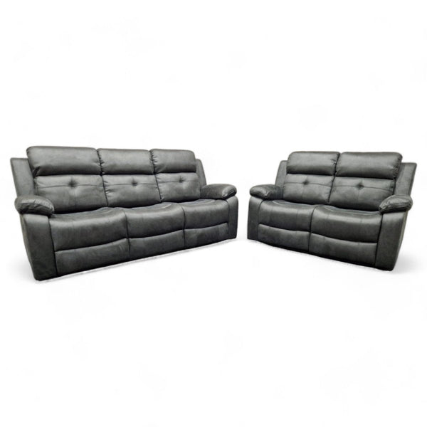Foster 3 Seater & 2 Seater Reclining Sofas, Graphite Fabric