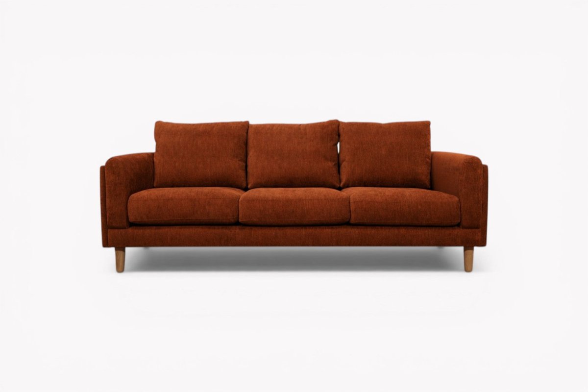 Harbour Grand 3 Seater Sofa, Plush Velvet Auburn
