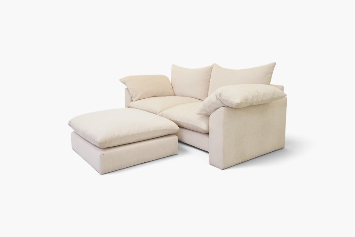 Hoxley Large 3 Seater Sofa & FREE Footstool, Dusk Ecru