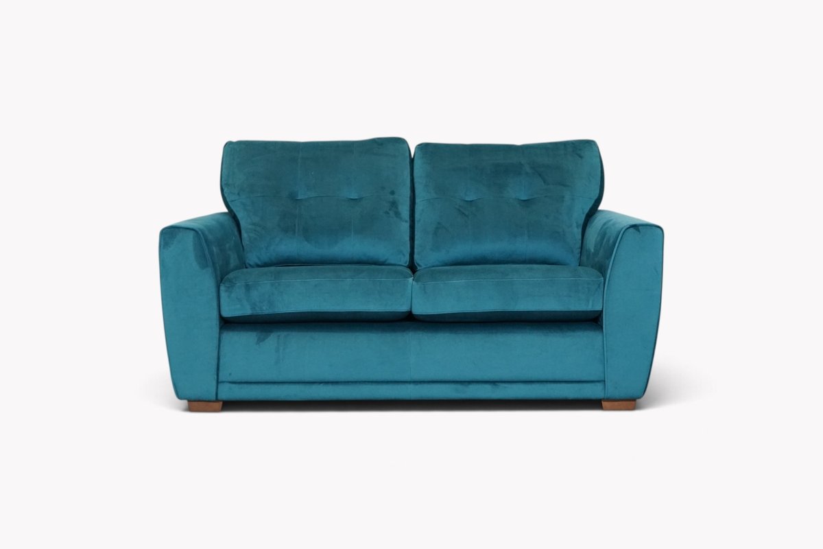 Kain Large Velvet 2 Seater Sofa, Sensual Teal