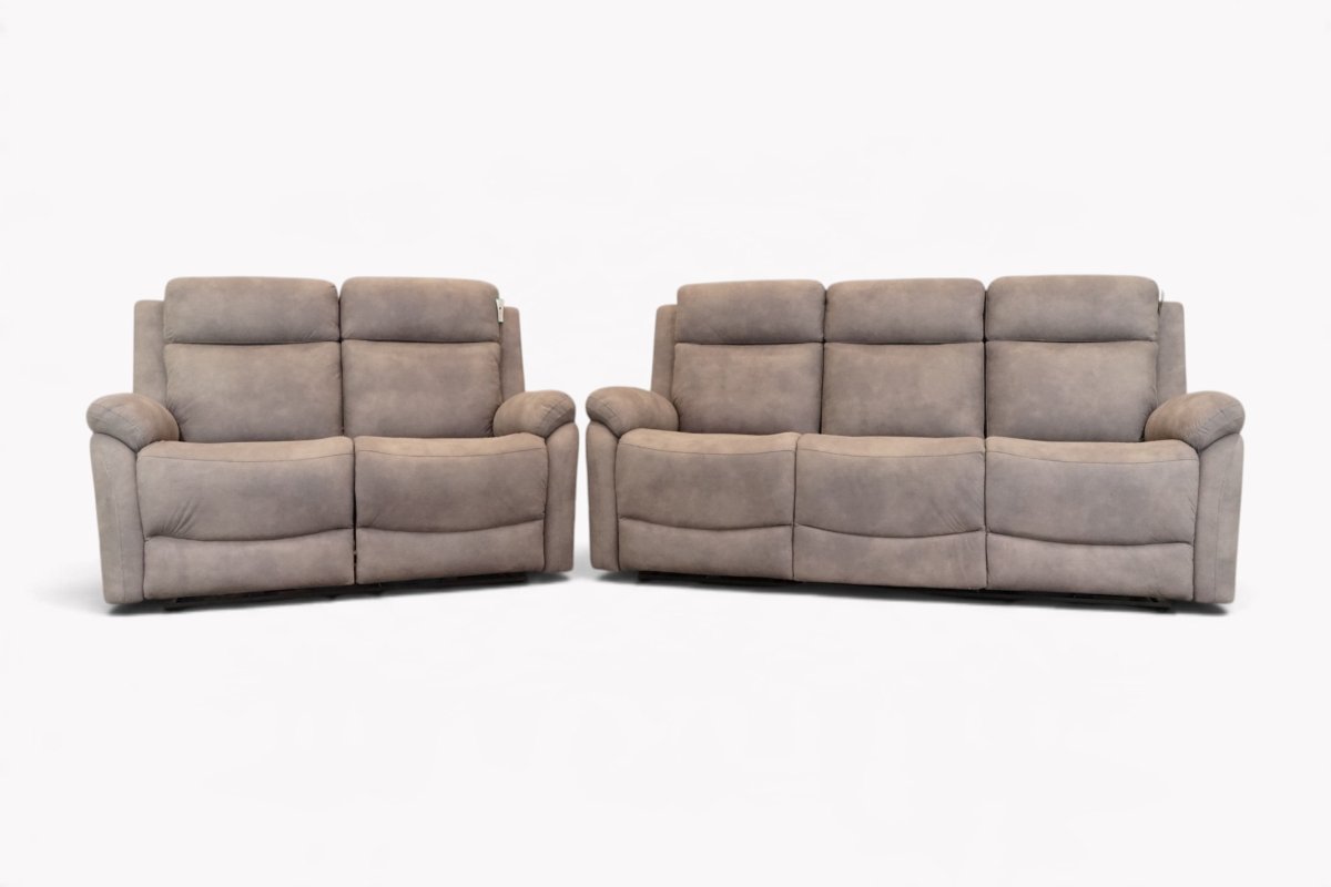 Linea 3 + 2 Seater Power Reclining Sofa Set, Storm Grey