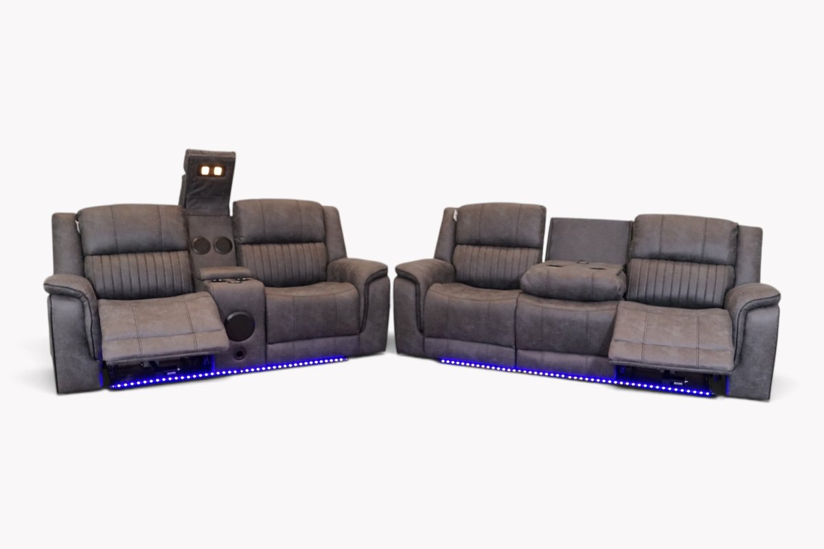 Neon Pro I-Tech Power Reclining 3 + 2 Sofas, Endurance Graphite