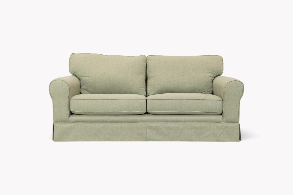 Padstow II Large 3 Seater Sofa, Cotton Mix Myrtle Green