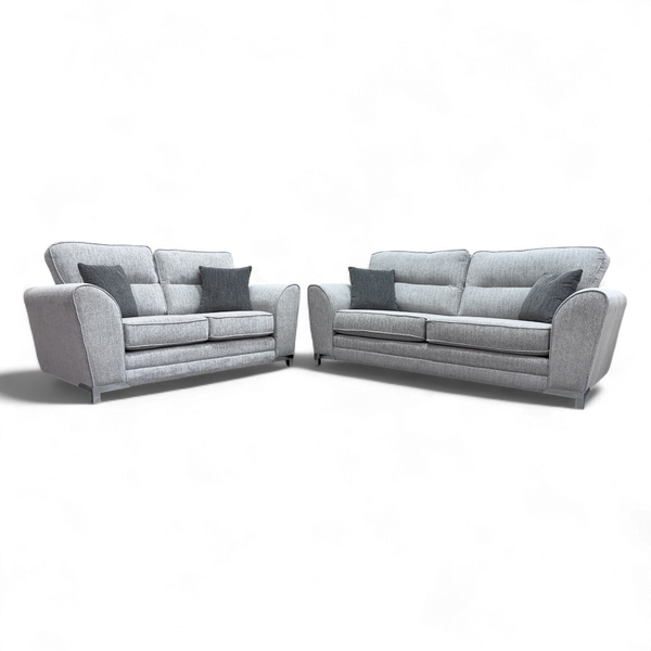 Living Natalia 3 + 2 Seater Sofas, Grey