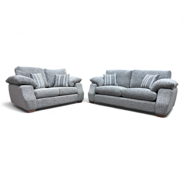 Living Melody 3 + 2 Seater Sofas, Quinn Grey