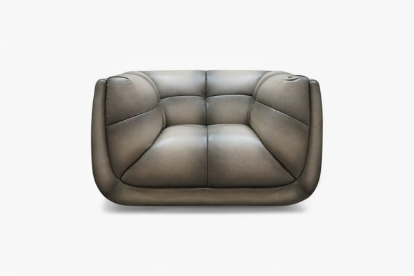 At The Helm Leo Leather Armchair, Rhinostone