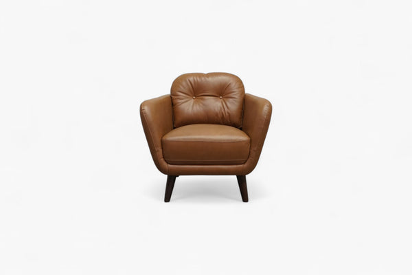 Arlo Armchair, Dark Leg, Premium Caramel