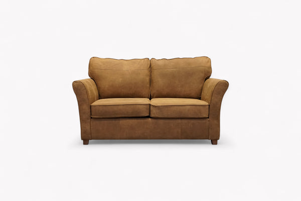 Charlotte II Leather Sofa Bed, Demetra Light Tan