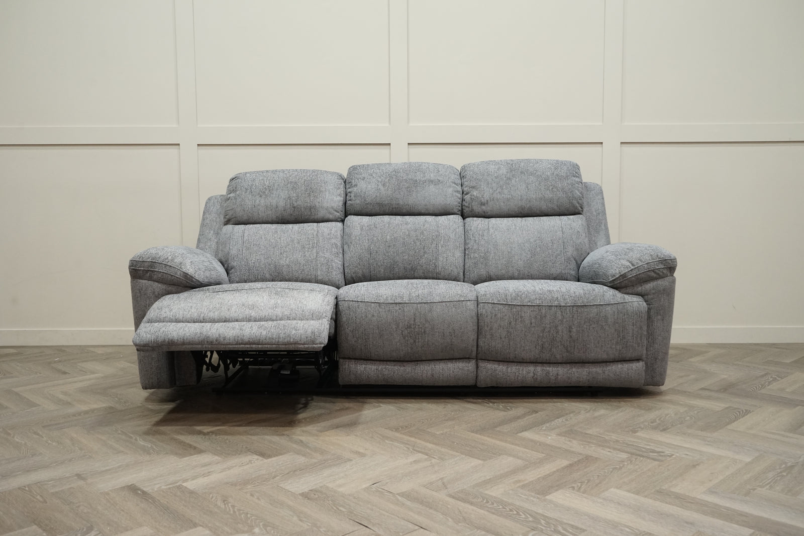 Lucius 3 Seater Power Recliner Fabric Sofa