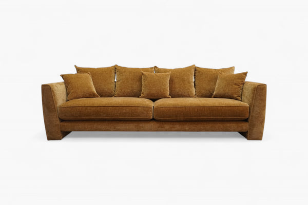 Huxham Grande 4 Seater Sofa, Luxe Chenille Cinnamon