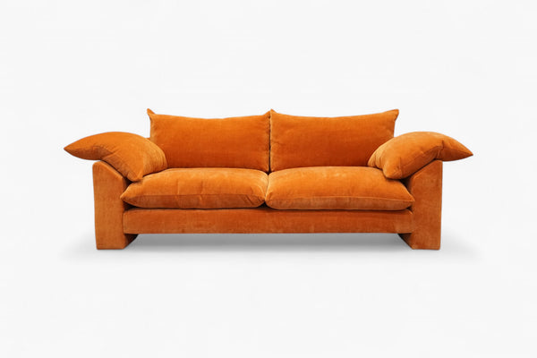 Hoxton Large 3 Seater Sofa, Dusk Chenille Marmalade