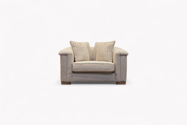 Regency Snuggle Chair, Soft Bouclé Natural