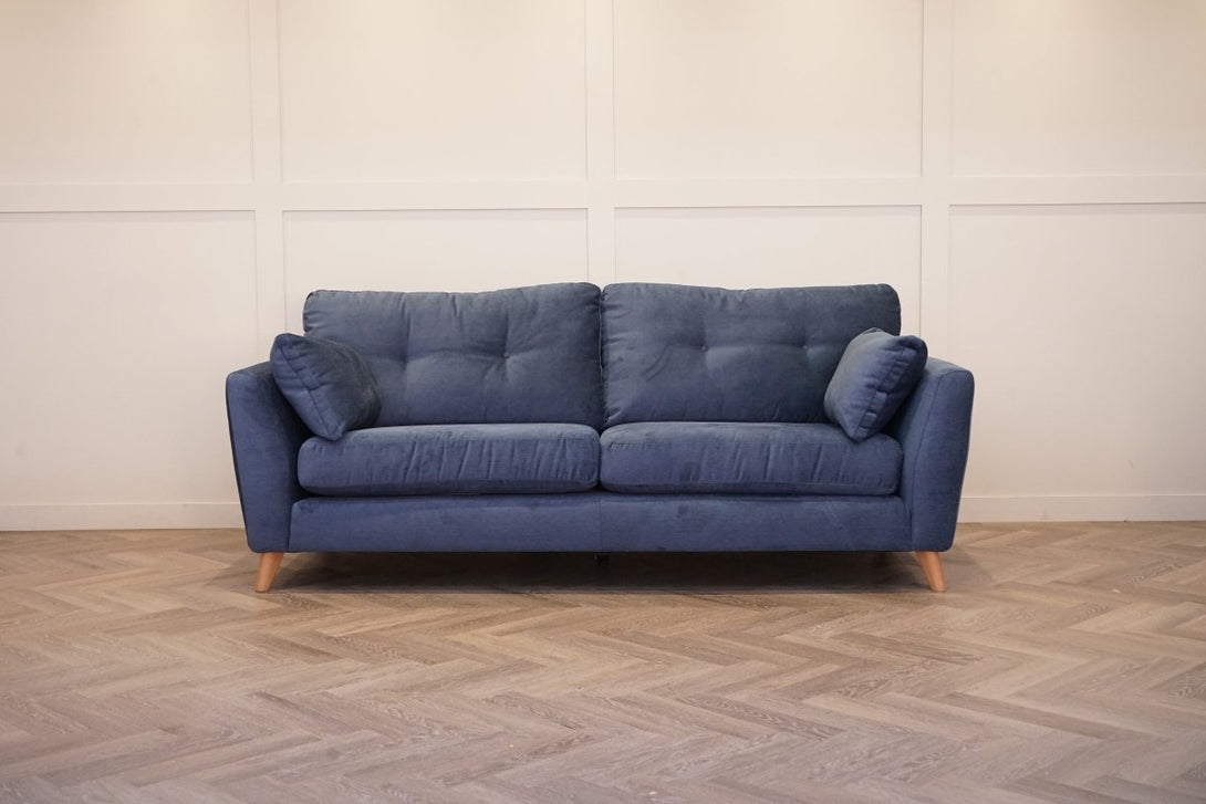 Alfie Grand 4 Seater Sofa, Aquaclean Titan Navy