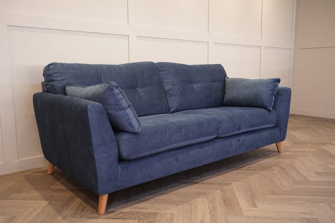 Alfie Grand 4 Seater Sofa, Aquaclean Titan Navy
