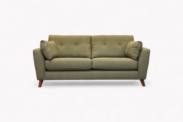 Alfie Large 3 Seater Sofa, Relaxed Linen Olive Green
