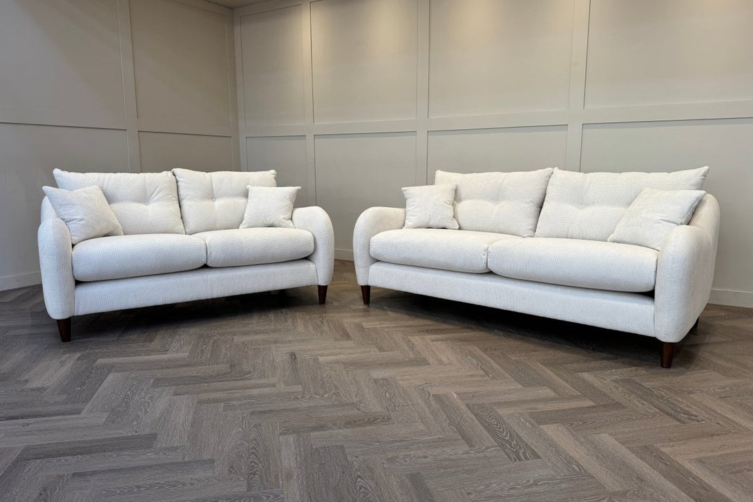 Ambleside 3 + 2 Seater Sofa Set, Rutland Cream