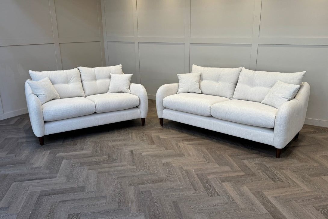 Ambleside 3 + 2 Seater Sofa Set, Rutland Cream