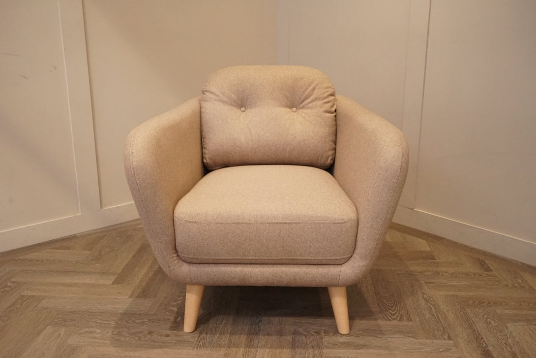 Arlo Armchair, Brushed Tweed Mole