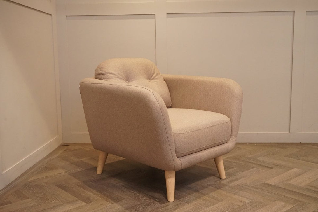 Arlo Armchair, Brushed Tweed Mole