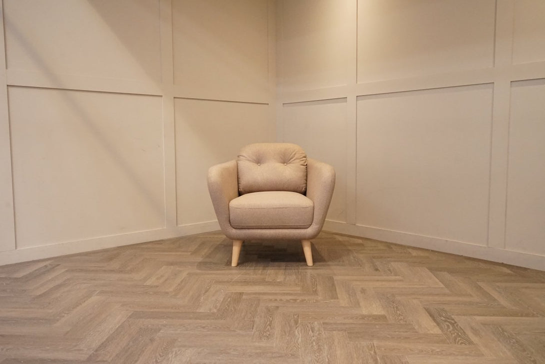Arlo Armchair, Brushed Tweed Mole