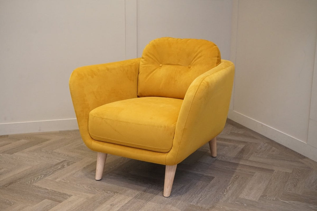 Arlo Armchair, Plush Velvet Honey