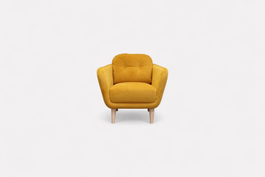 Arlo Armchair, Plush Velvet Honey