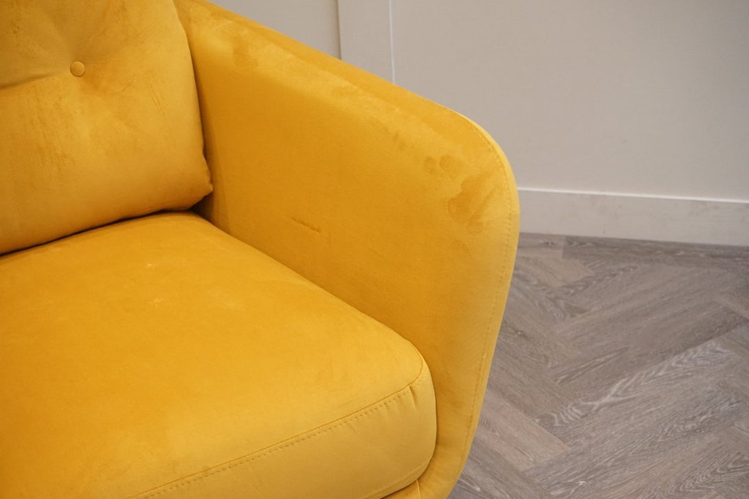 Arlo Armchair, Plush Velvet Honey