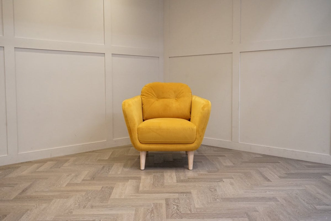 Arlo Armchair, Plush Velvet Honey