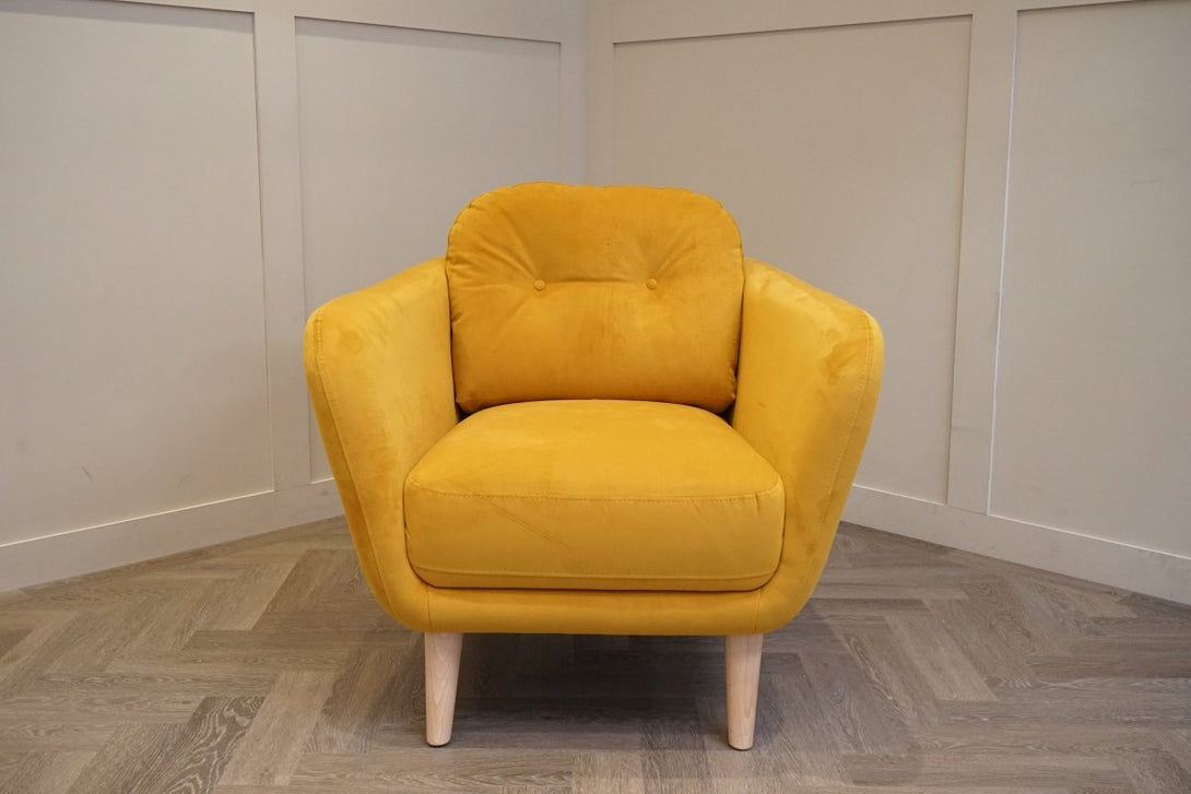 Arlo Armchair, Plush Velvet Honey