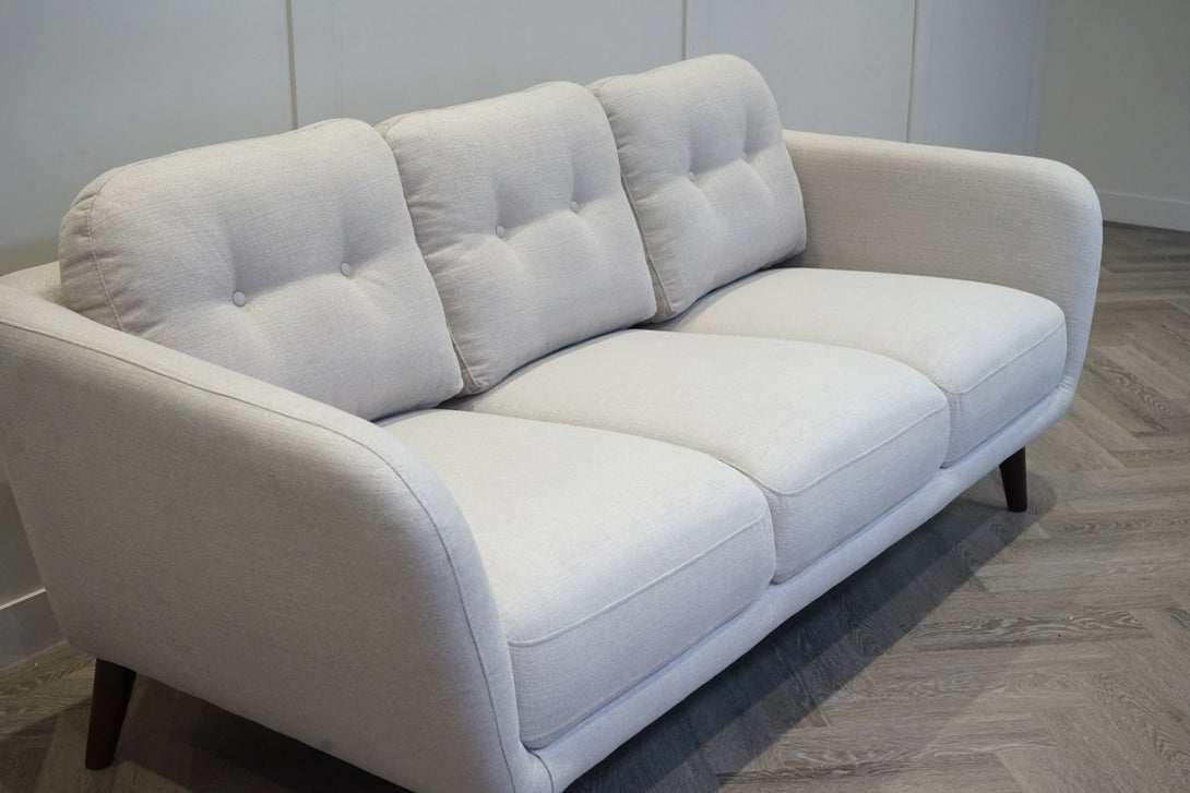 Arlo Large 3 Seater Sofa, Soft Weave Light Grey