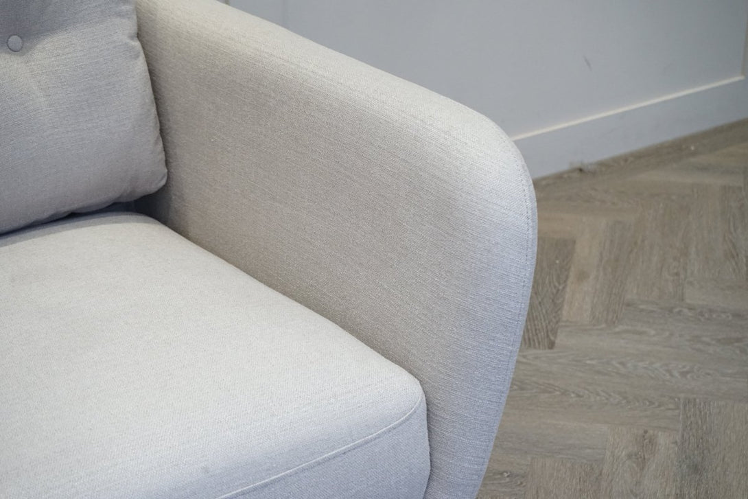 Arlo Large 3 Seater Sofa, Soft Weave Light Grey
