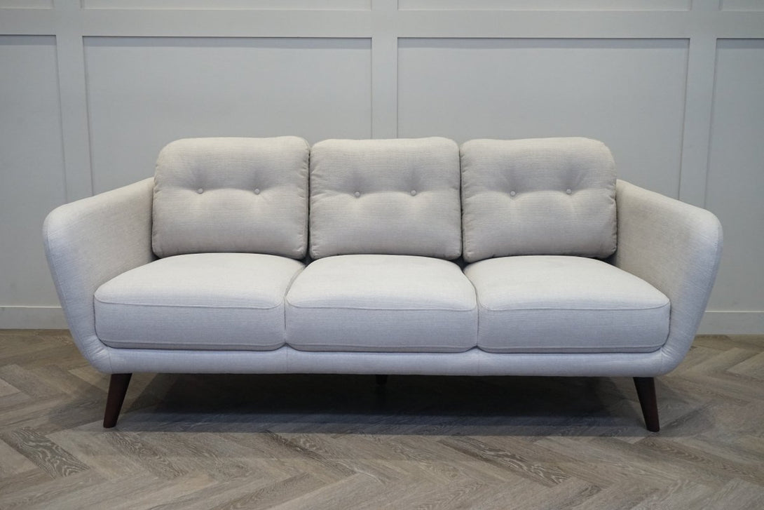Arlo Large 3 Seater Sofa, Soft Weave Light Grey