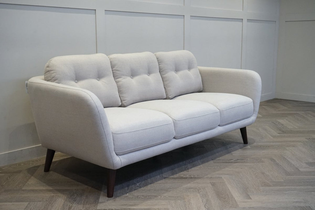 Arlo Large 3 Seater Sofa, Soft Weave Light Grey