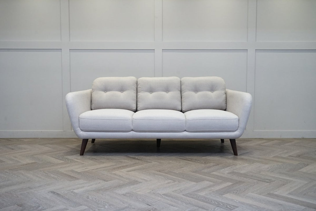 Arlo Large 3 Seater Sofa, Soft Weave Light Grey