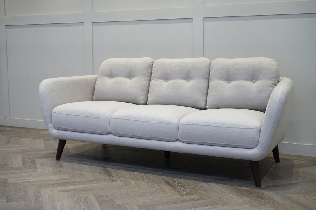 Arlo Large 3 Seater Sofa, Soft Weave Light Grey