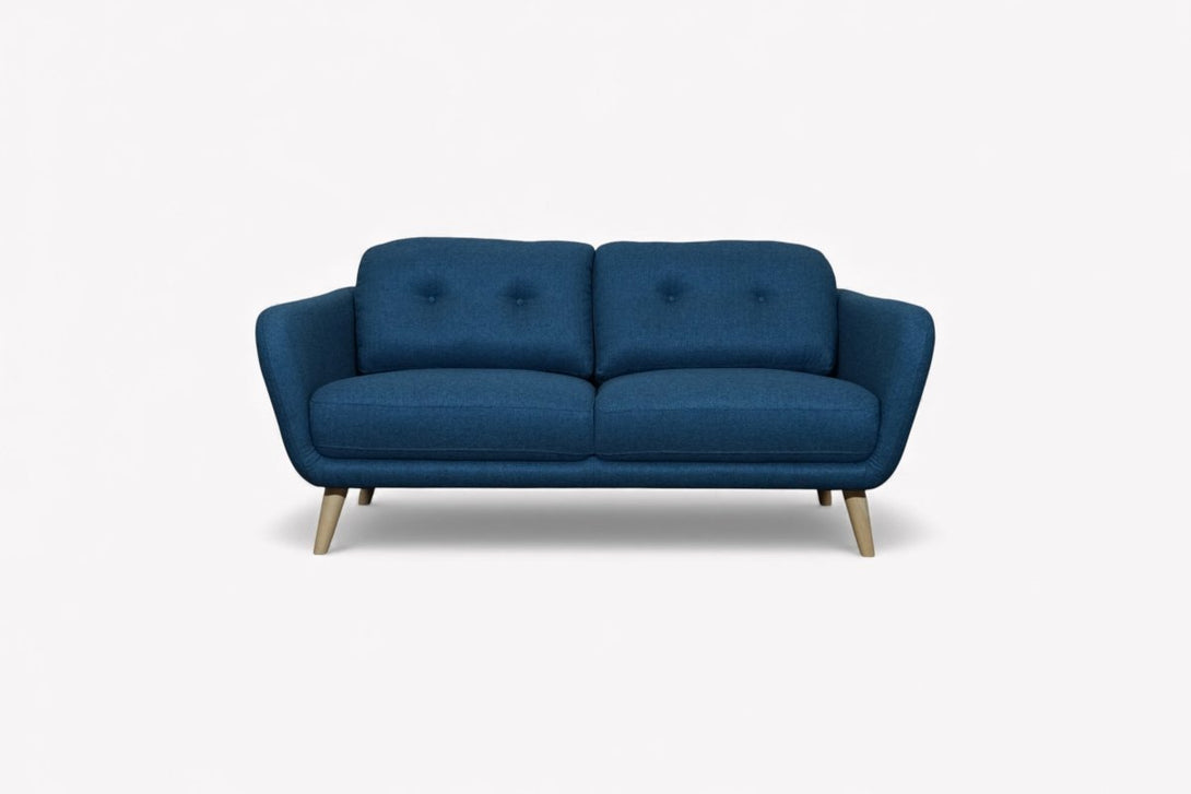 Arlo Medium 2 Seater Sofa, Brushed Tweed Navy