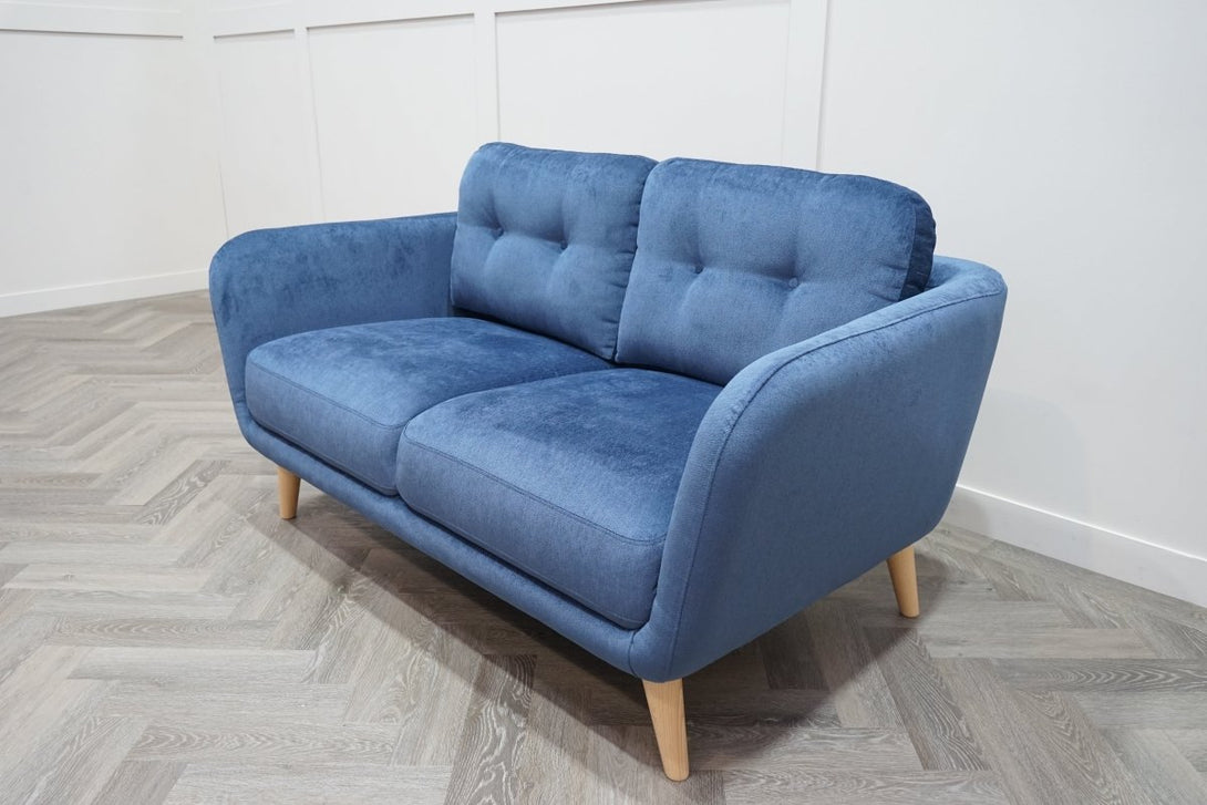 Arlo Small 2 Seater Sofa, Aquaclean Titan Navy