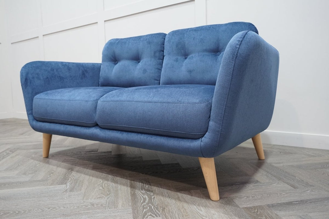 Arlo Small 2 Seater Sofa, Aquaclean Titan Navy