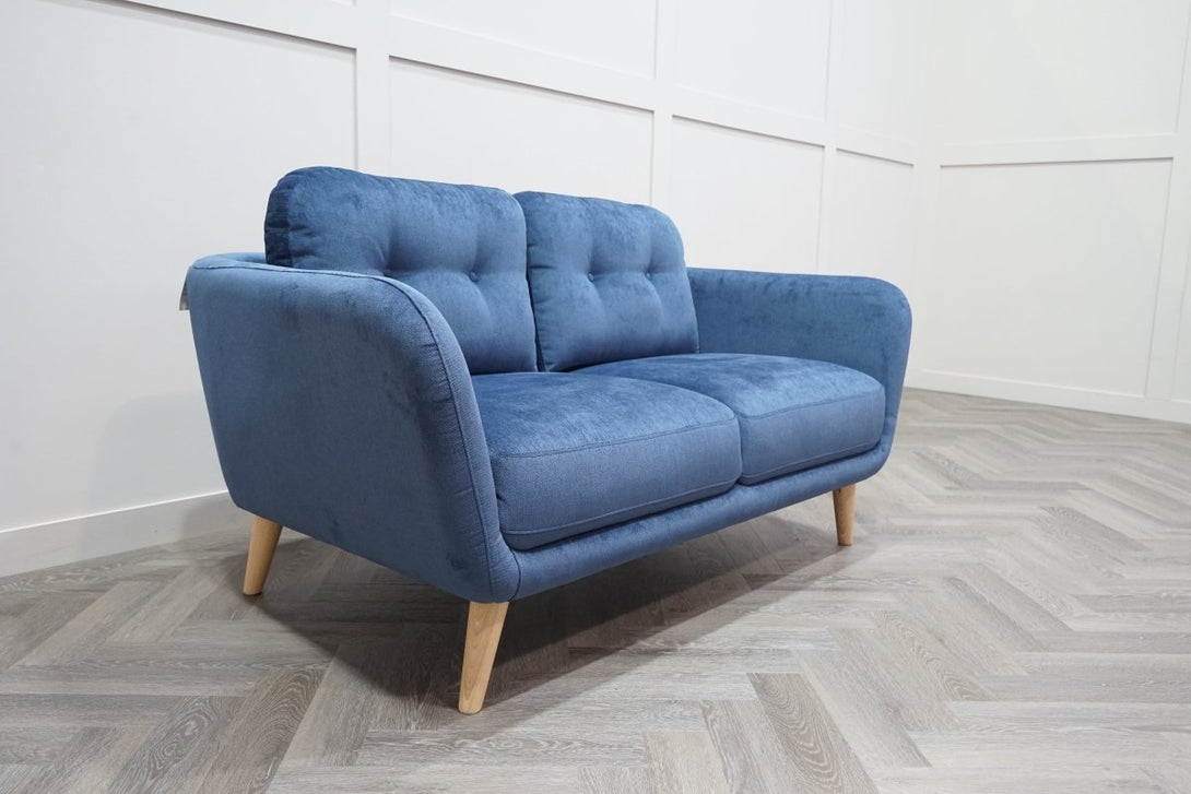 Arlo Small 2 Seater Sofa, Aquaclean Titan Navy