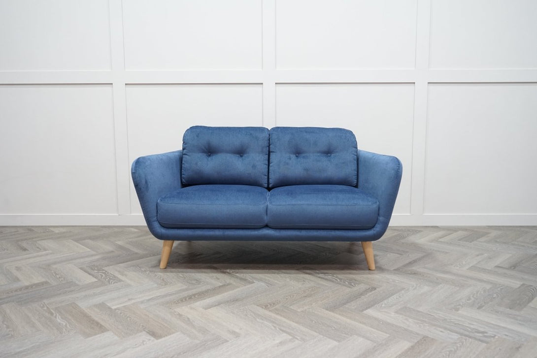 Arlo Small 2 Seater Sofa, Aquaclean Titan Navy