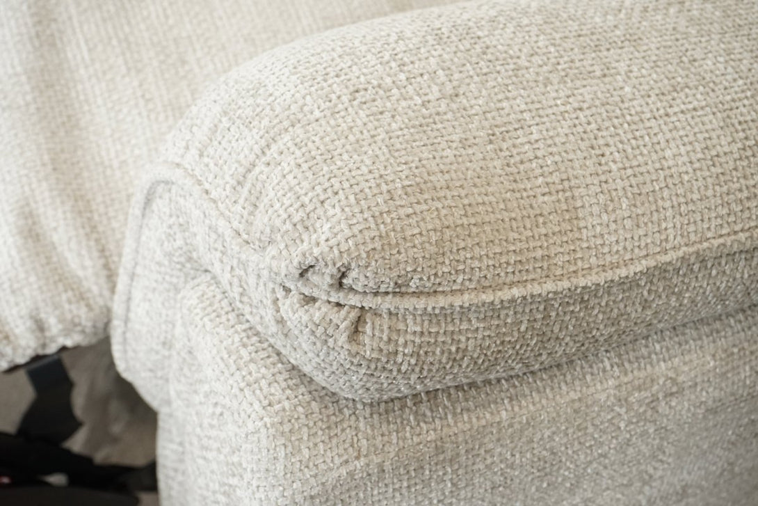 Ashbury 2 Seater Power Reclining Sofa, Hopsack Silver