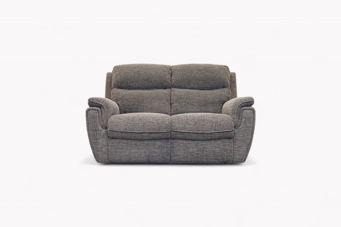 Ashbury 2 Seater Sofa, Chenille Weave Charcoal Grey