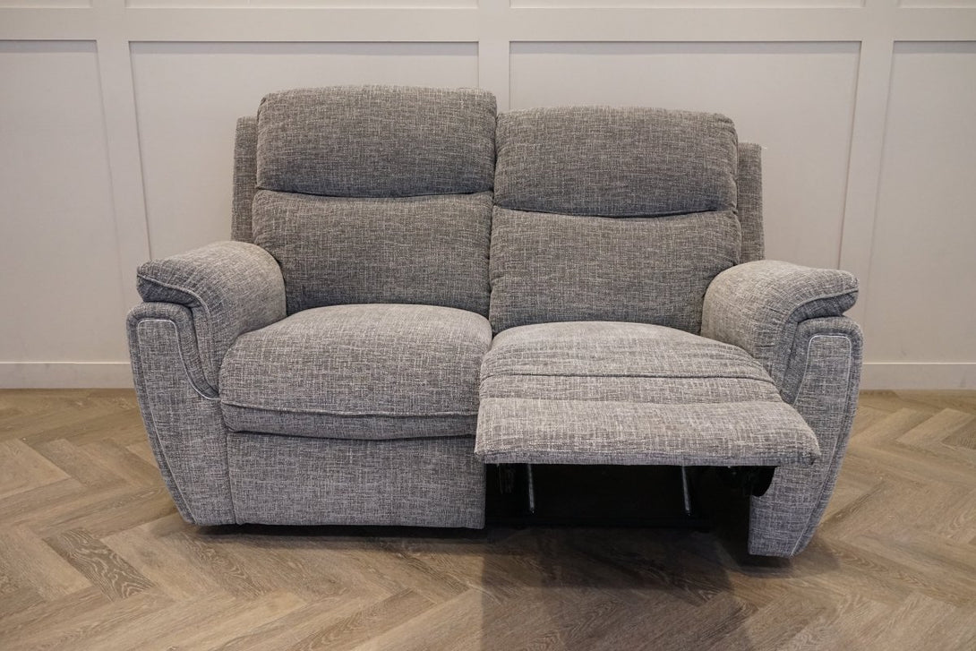 Ashbury 2 Seater Sofa, Chenille Weave Charcoal Grey