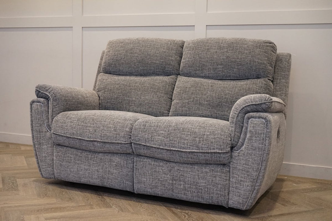Ashbury 3 + 2 Seater Sofa Set, Chenille Weave Charcoal Grey