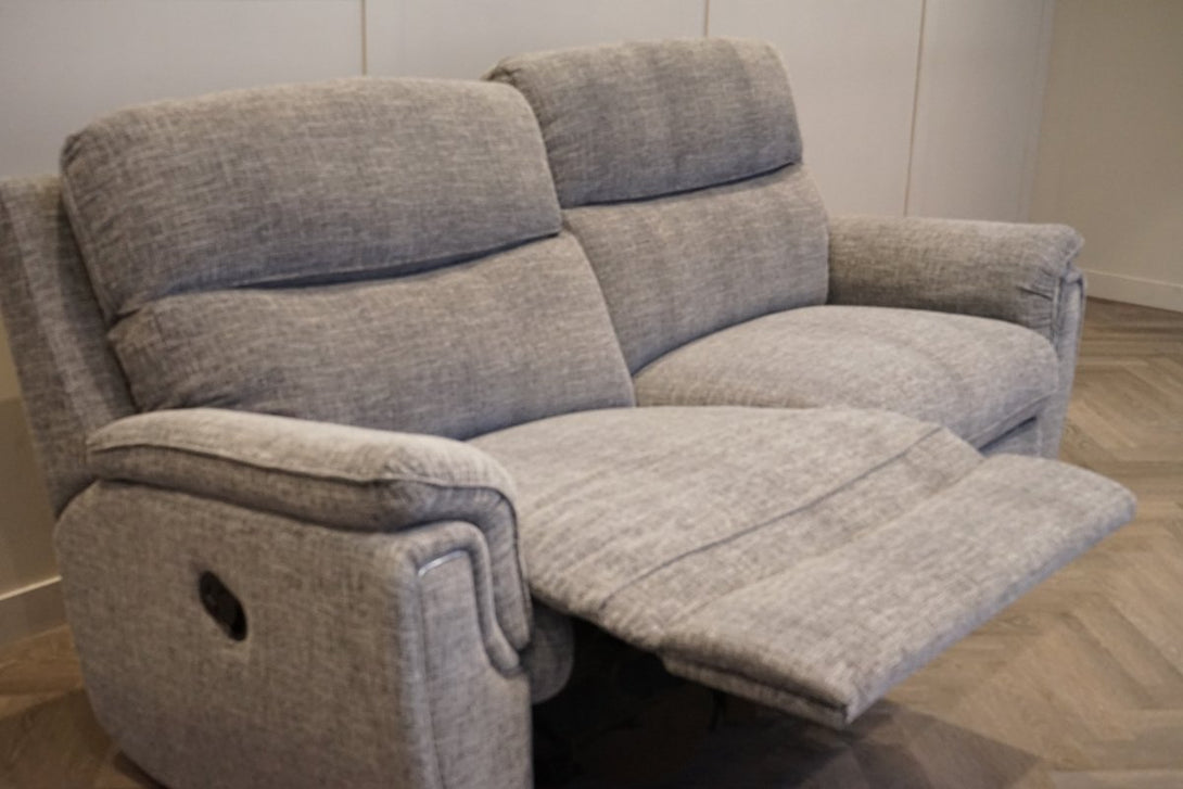 Ashbury 3 + 2 Seater Sofa Set, Chenille Weave Charcoal Grey