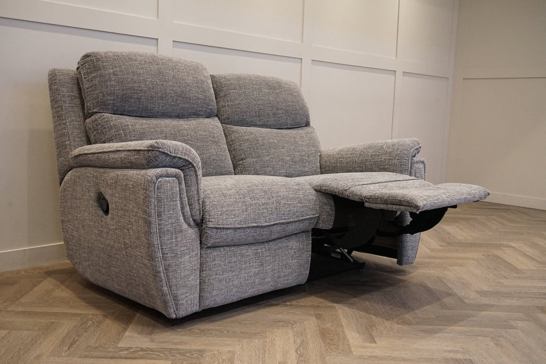 Ashbury 3 + 2 Seater Sofa Set, Chenille Weave Charcoal Grey